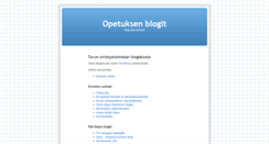 Desktop Screenshot of blog.edu.turku.fi