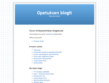 Tablet Screenshot of blog.edu.turku.fi